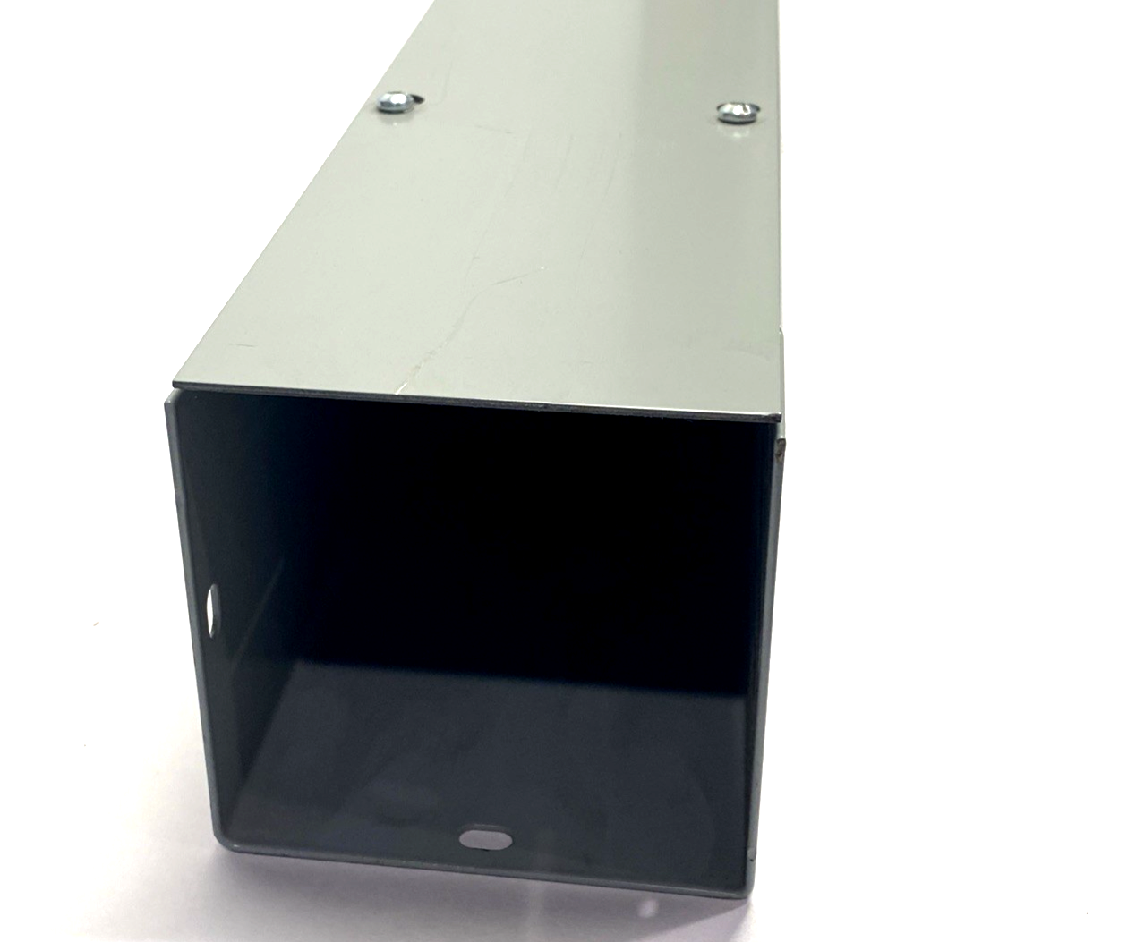 F44T148GVP | Hoffman Lay-In Wireway Straight Section, Type 1, 4" x 4" x 48" Gray - New Other - Maverick Industrial Sales