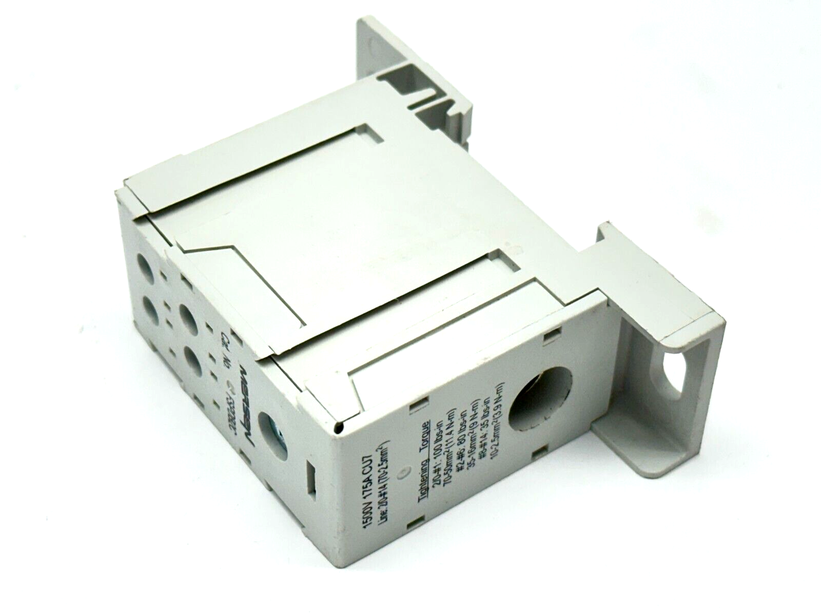 Mersen FSPDB2C Power Distribution Block CU7 175A 1500V - Maverick Industrial Sales
