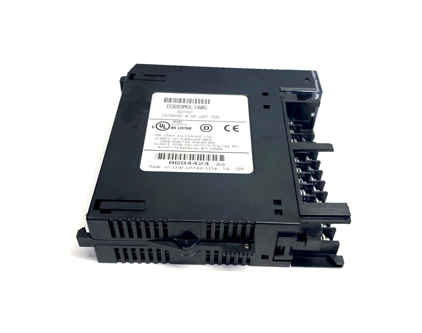 IC693MDL740G | GE Fanuc Output Module 12/24VDC 0.5A 16PT POS MISSING COVER DOOR - Used - Maverick Industrial Sales