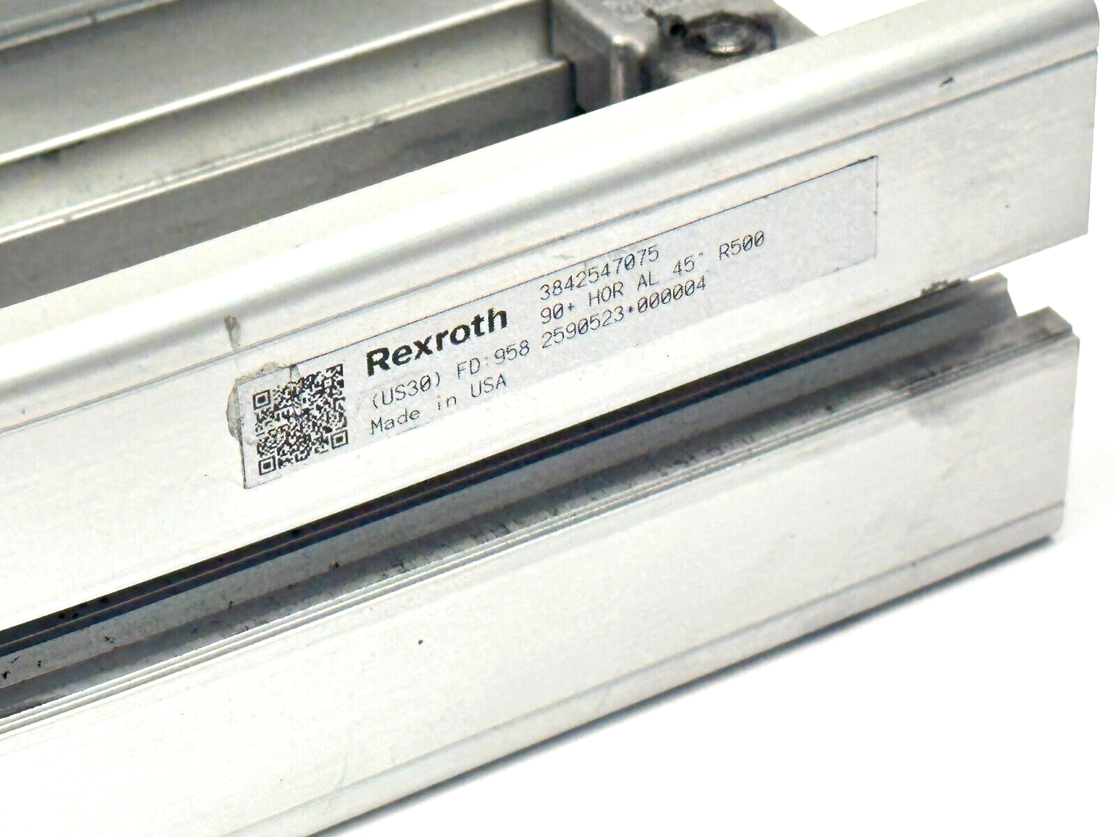 Bosch Rexroth 3842547075 Sliding Curve Horizontal AL VFplus 90 45 Degrees R500 - Maverick Industrial Sales
