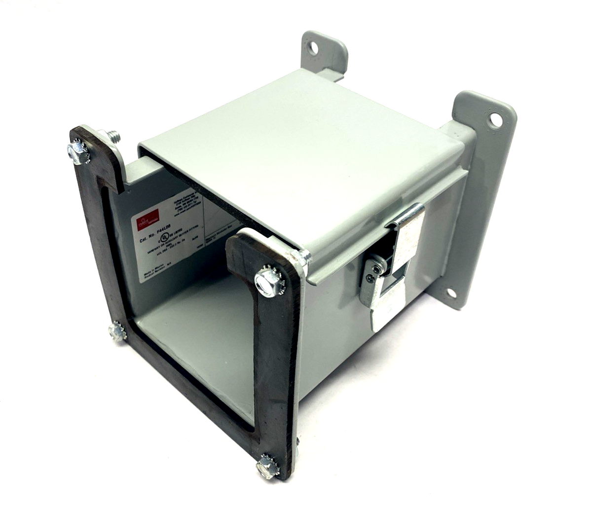 Hoffman F44L06 Wireway Straight Section Lay-in Hinged Cover, 4"x4"x6" Gray 18240 - Maverick Industrial Sales