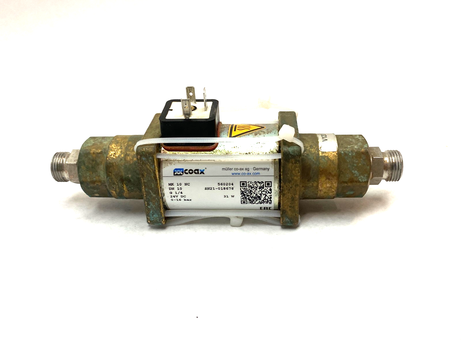 560204 | Coax Direct Acting Coaxial Valve 2/2-Way MISSING TIE RODS - Used - Maverick Industrial Sales