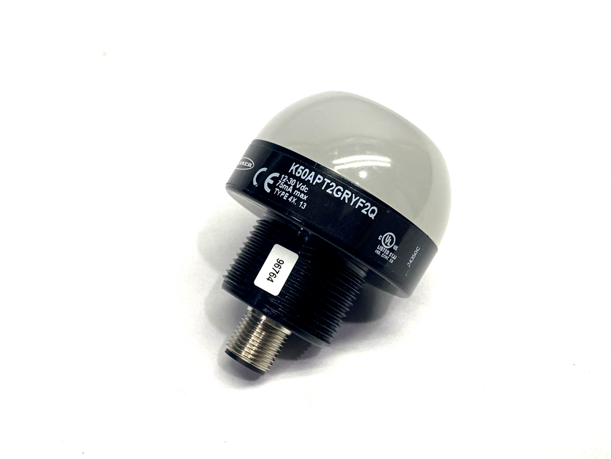 K50APT2GRYF2Q | Banner EZ-LIGHT 3 Color Illuminated Touch Button 96764 NO NUT - New – Open box - Maverick Industrial Sales