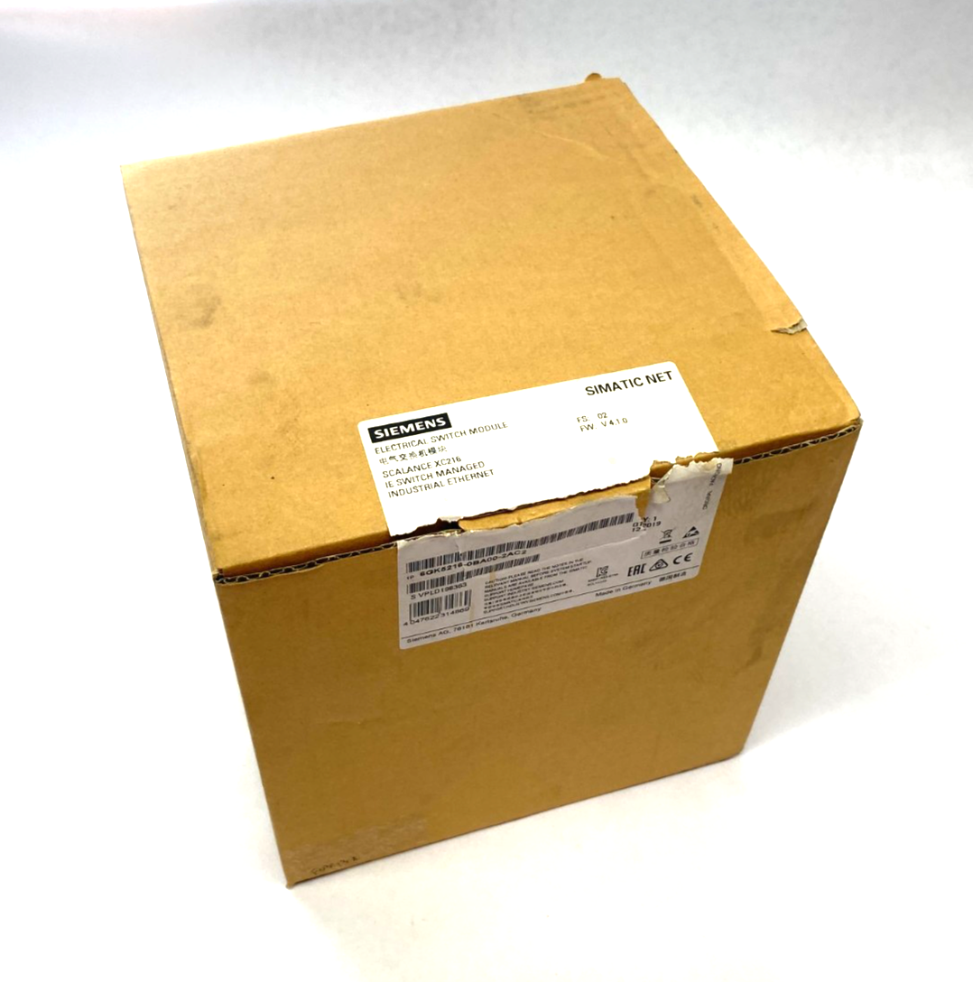 Siemens 6GK5216-0BA00-2AC2 SCALANCE XC216 Manageable Layer 2 IE Ethernet Switch - Maverick Industrial Sales