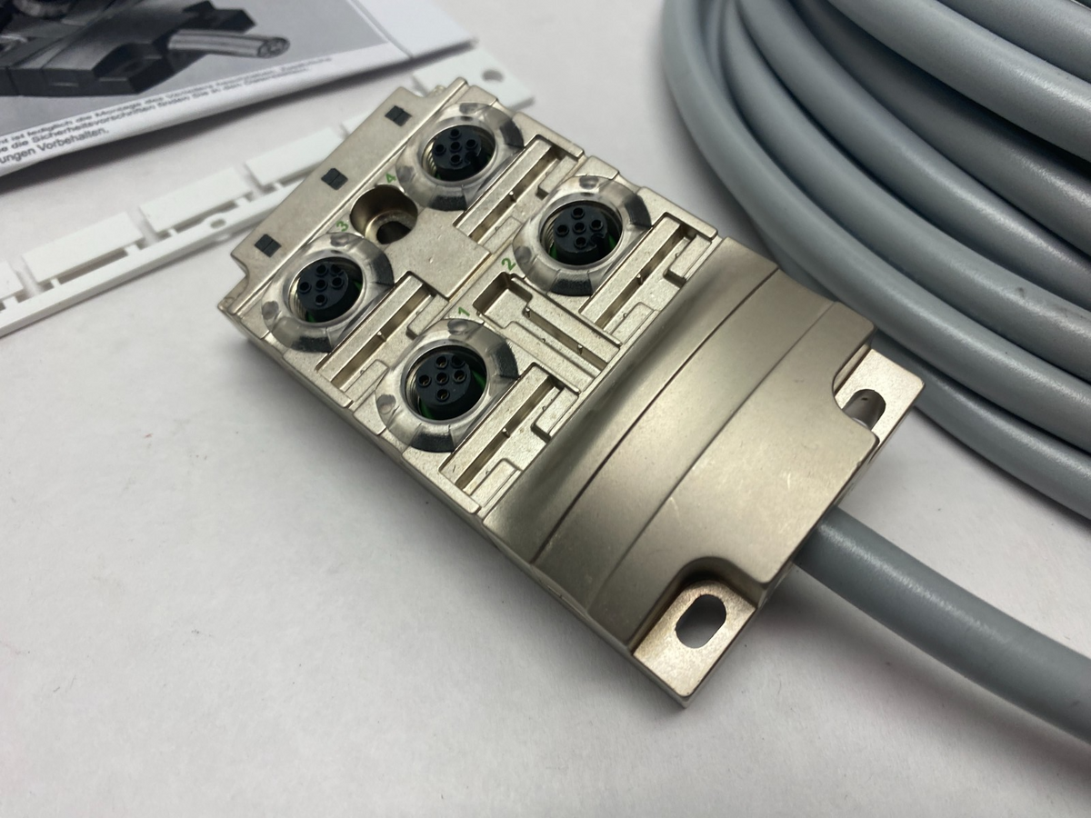 Murrelektronik 8000-54515-3731000 Junction Box MVP-METALL, 4XM12, 5POLE - Maverick Industrial Sales