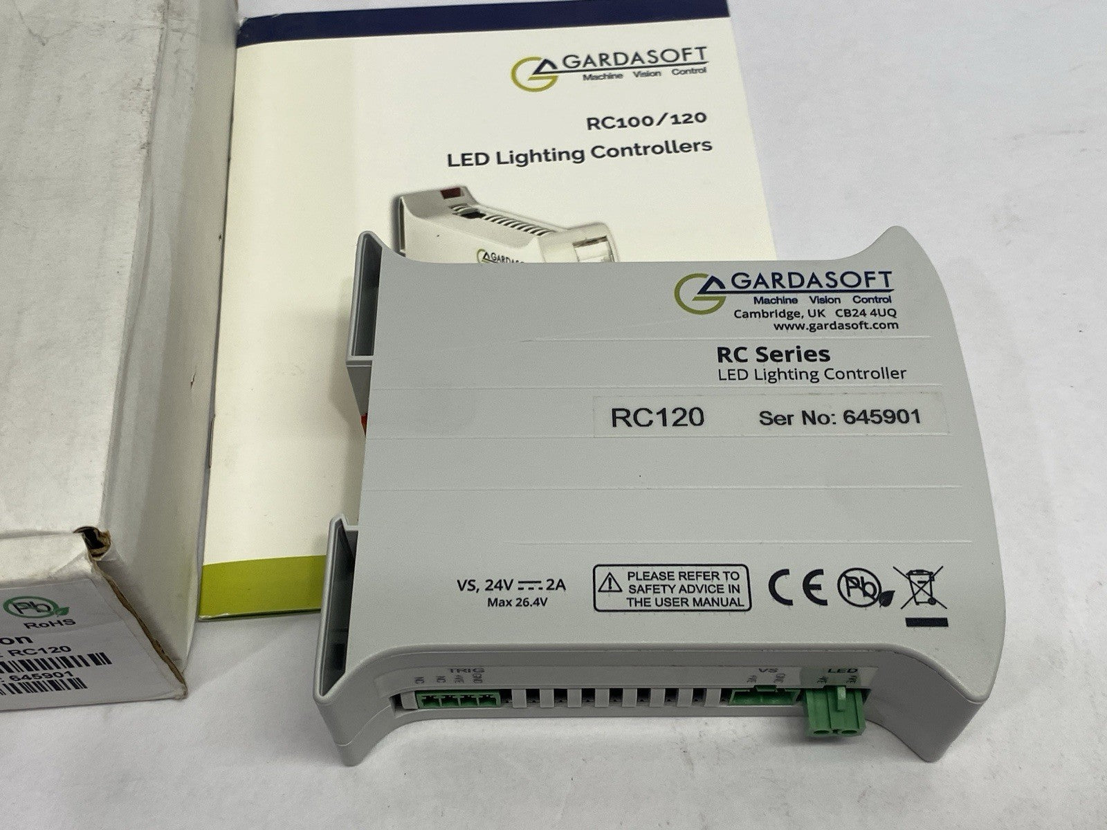 RC120 | Gardasoft Machine Vision Control LED Lighting Controller, Single Channel - New – Open box - Maverick Industrial Sales