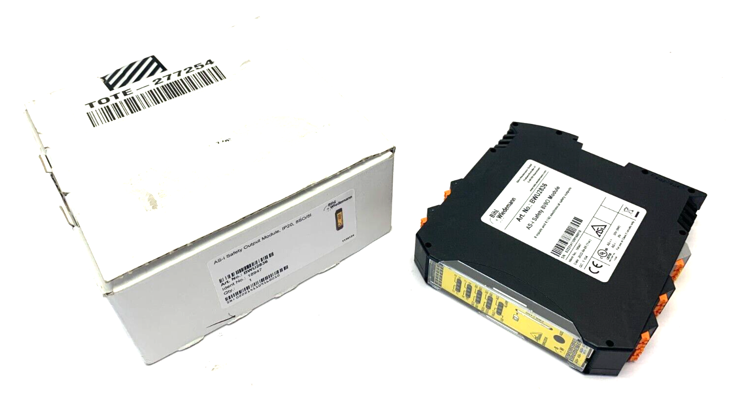 Bihl+Wiedemann BWU2836 ASi Safety Output Module IP20 8SO/8I 18947 - Maverick Industrial Sales