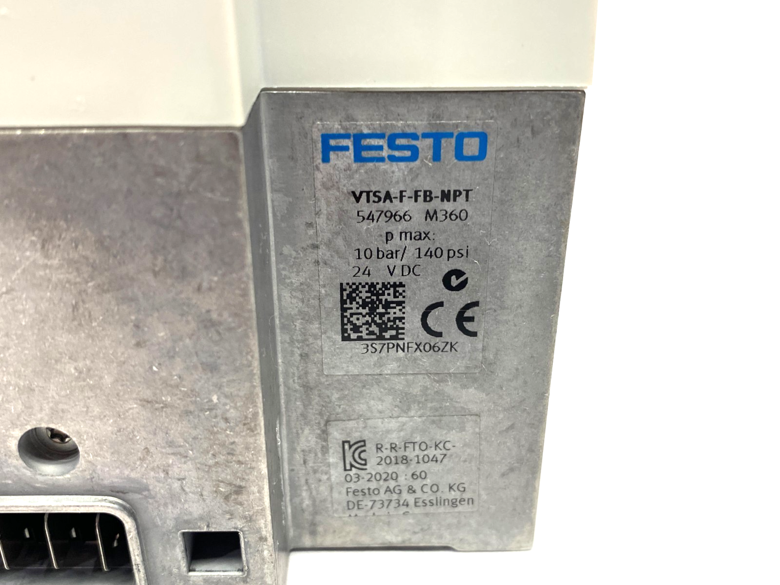 Festo VTSA-F-FB-NPT Valve Terminal 547966 - Maverick Industrial Sales