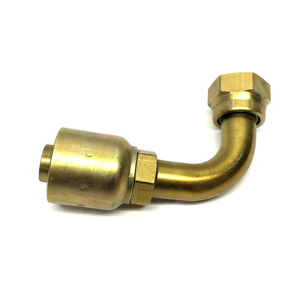 Parker 1L943-16-16 Crimp Style Hydraulic Hose JIC 37° Swivel Fitting 1" Hose - Maverick Industrial Sales