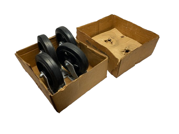 Fairbanks W26-8RT Top Plate Mount Swivel Caster 500lb Rubber 8" Dia PKG OF 4 - Maverick Industrial Sales