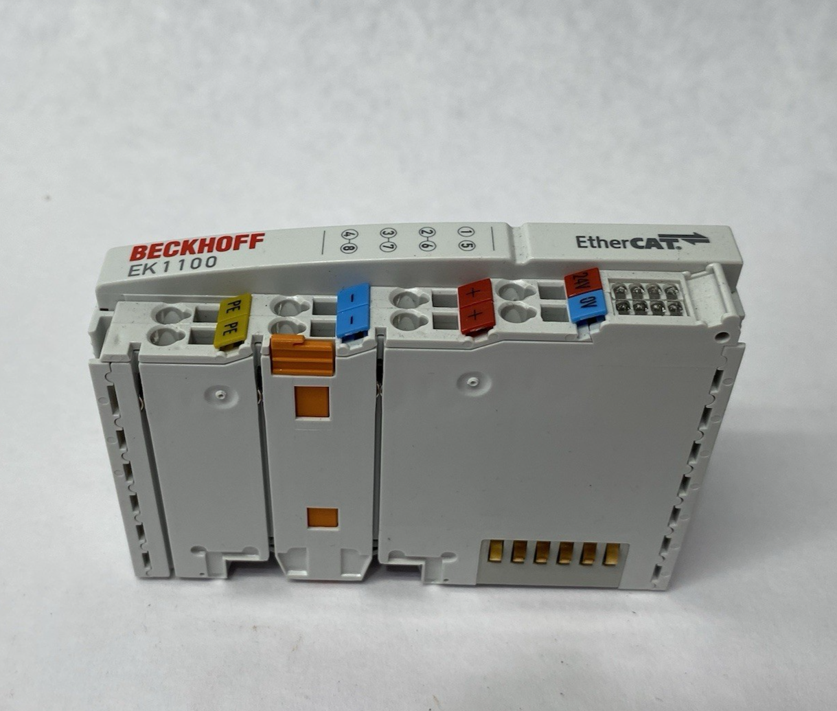 Beckhoff EK1100 EtherCAT Coupler Terminal Module 2x RJ45 Socket Connections - Maverick Industrial Sales