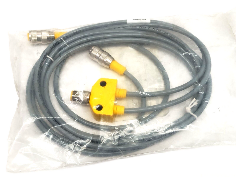 Turck VB2-FSM 4.4/2RK 4.4T-1/2/S651 2-Branch Splitter Cable M12 4-Pin U2-05864 - Maverick Industrial Sales