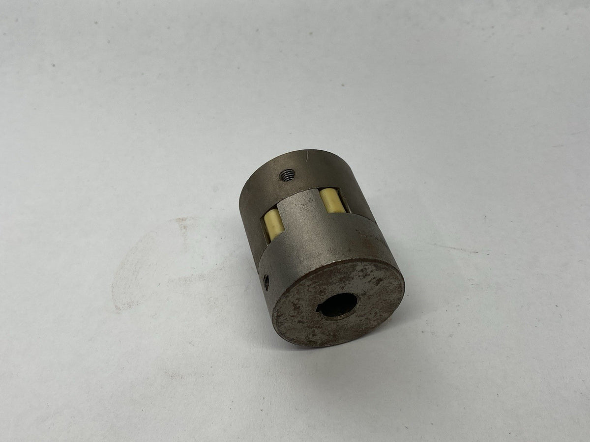 ML075 12MM | Martin Jaw Coupling Hub Half 2x w/ Flexible Spider Insert - Used - Maverick Industrial Sales