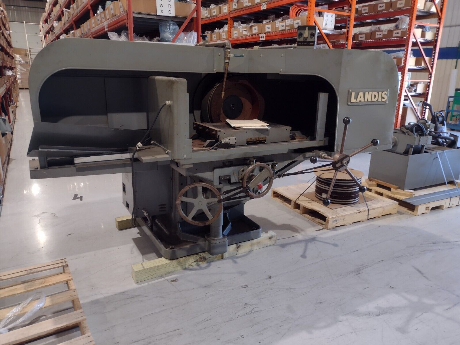 Landis F-18 Face Grinder and Coolant Pump - Maverick Industrial Sales