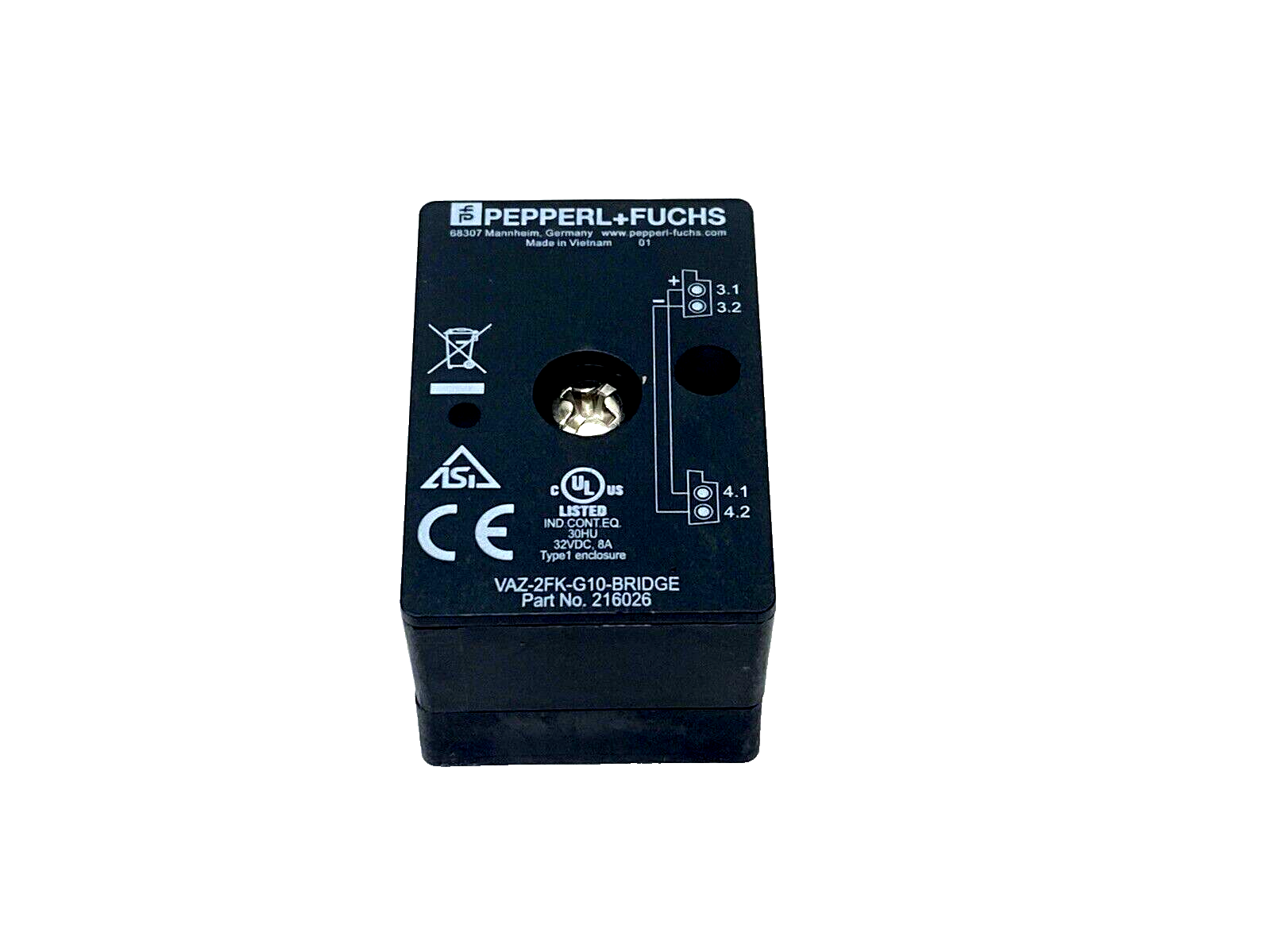 Peperl+Fuchs VAZ-2FK-G10-BRIDGE AS-Interface Splitter Box 216026 - Maverick Industrial Sales
