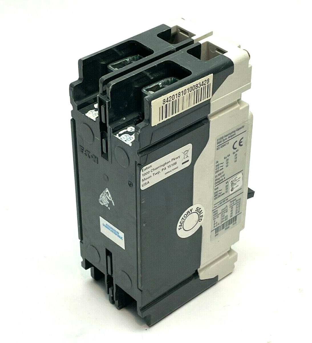 Eaton EGB2050FFG Molded Case Circuit Breaker 50A 2-Pole Style 67B3689G11 - Maverick Industrial Sales
