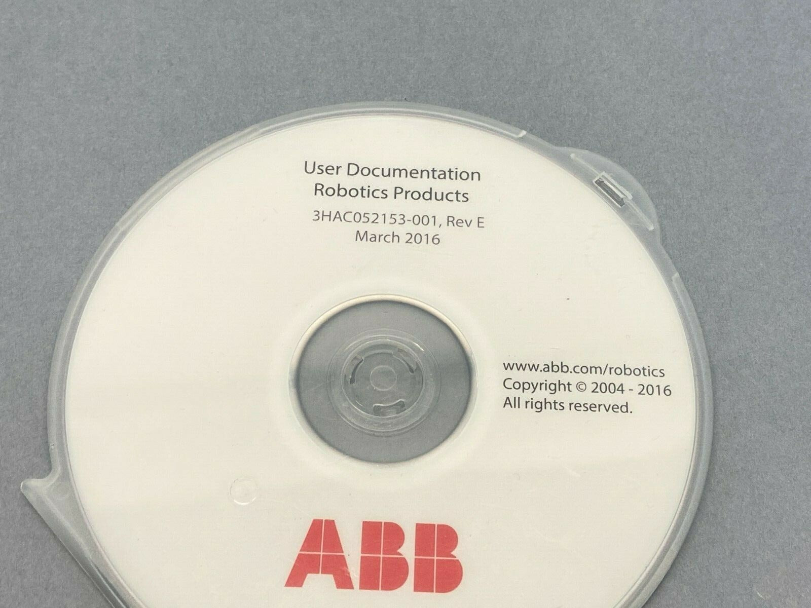 ABB 3HAC052153-001 Rev E User Documentation DVD Robotics Products - Maverick Industrial Sales
