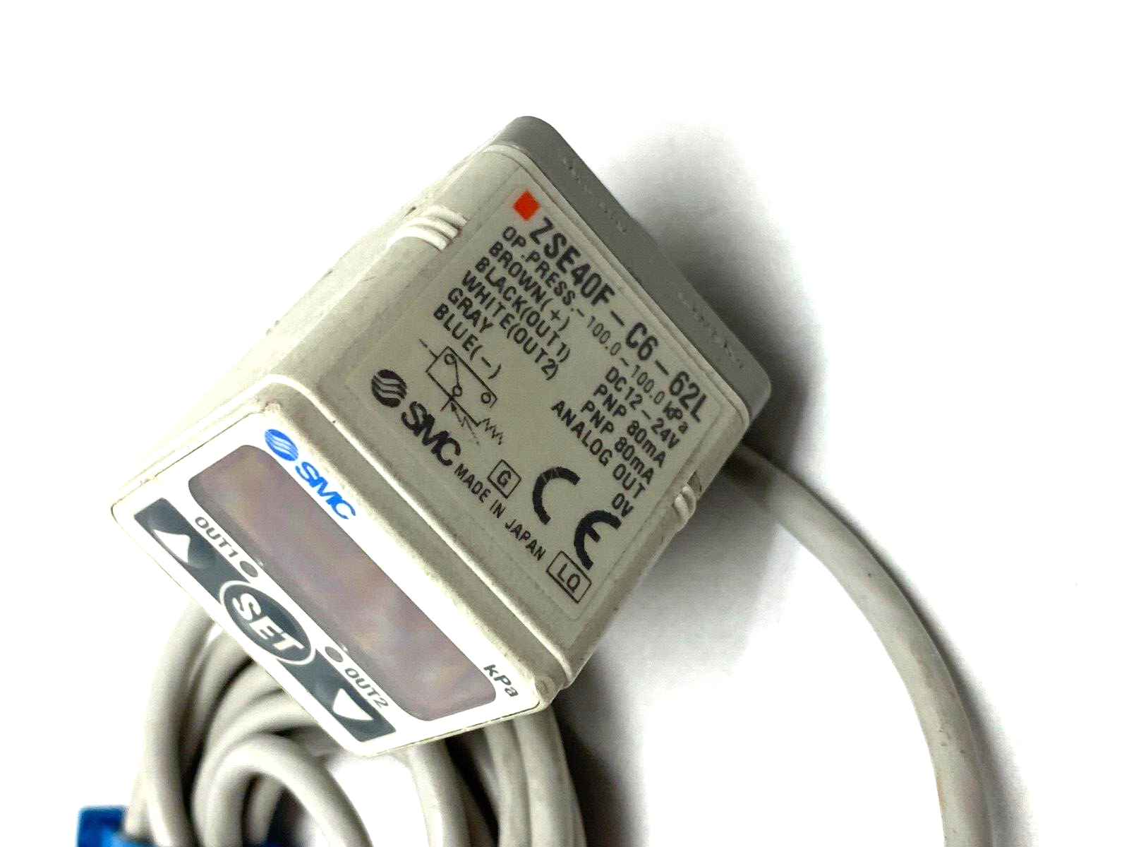 SMC ZSE40F-C6-62L Digital Vacuum Pressure Switch - Maverick Industrial Sales