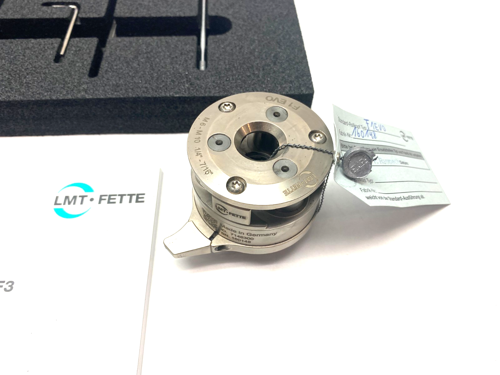 LMT Fette 7146300 EVOline Thread Rolling Axial Die Head ARK-F1 EVO - Maverick Industrial Sales