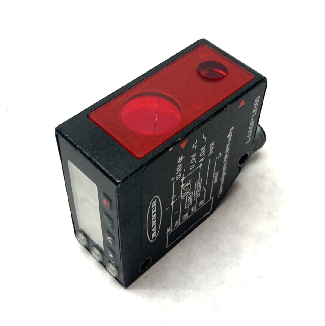 Banner LE550IQ Laser Displacement Sensor Range: 100-1000mm M12 Integral 86746 - Maverick Industrial Sales