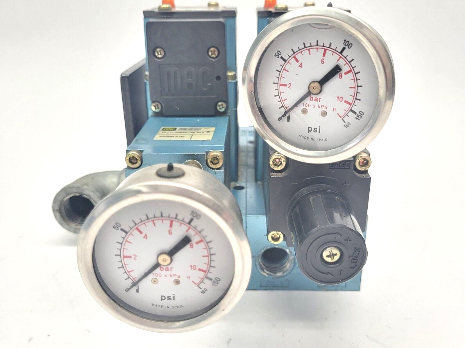 Mac Valves PR63D-13BA-9 Regulator Valve w/ 6316D-611-PM-501DA9 PME-501DAAG - Maverick Industrial Sales