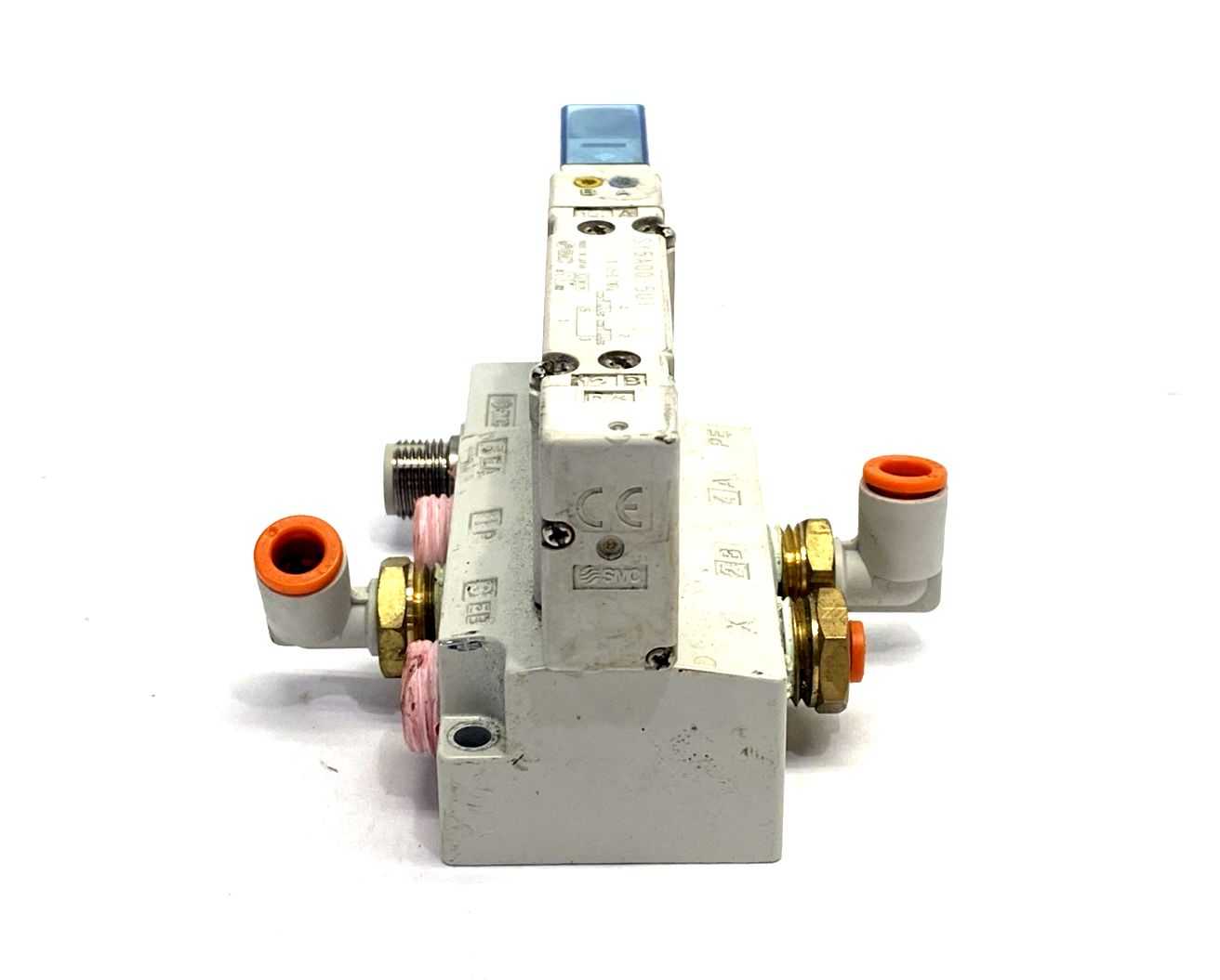 SMC SY5A00-5U1 Solenoid Valve & Base 1/4" NPT - Maverick Industrial Sales