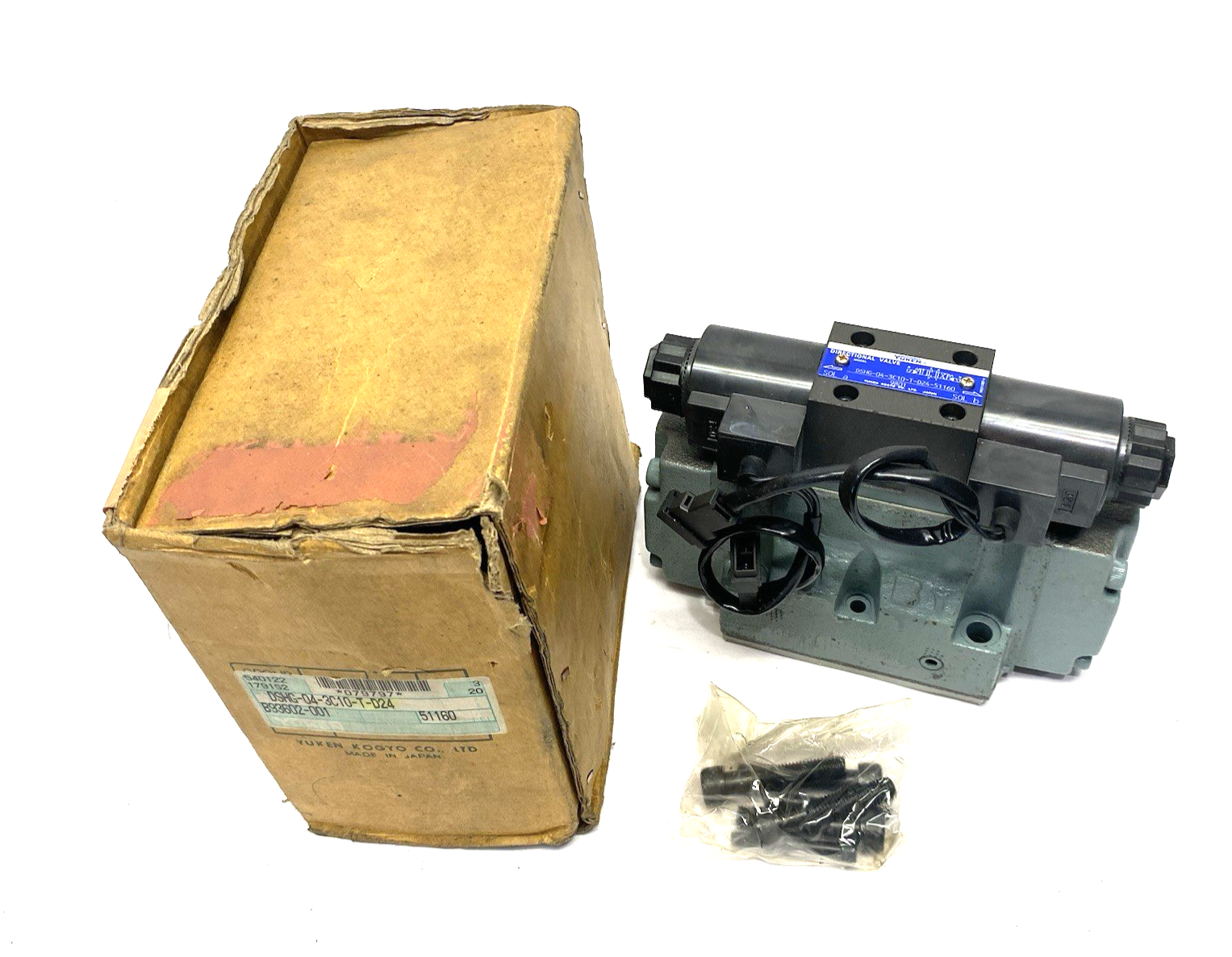 Yuken DSHG-04-3C10-T-D24-51160 Pilot Operated Directional Control Valve - Maverick Industrial Sales