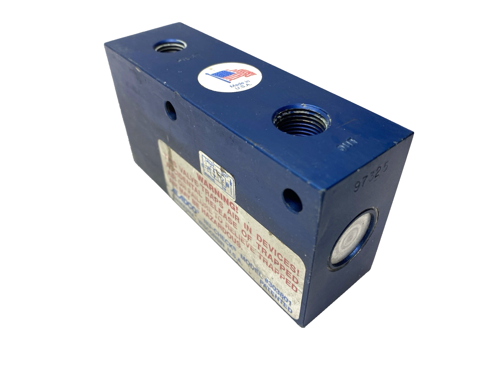 Aladco 303801 Check Valve 3/8" NPT - Maverick Industrial Sales