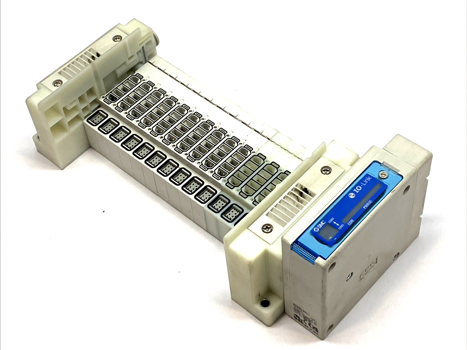 SMC SS5Y3‑10SKAN‑14BS‑C6 14‑Station Manifold Base Plug‑in Connector - Used - Maverick Industrial Sales