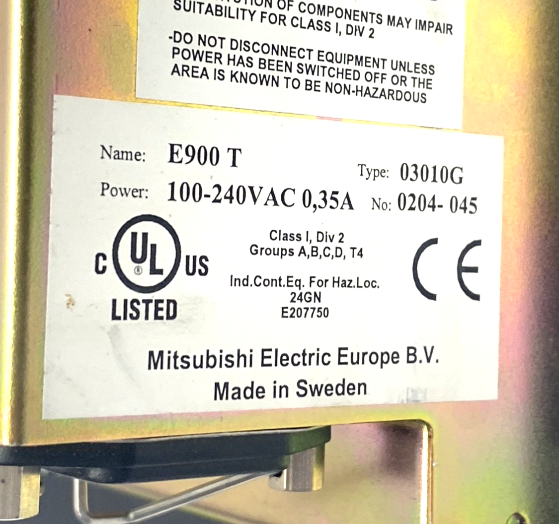 E900T | Mitsubishi Operator Interface HMI Control Panel, 03010G - Used - Maverick Industrial Sales