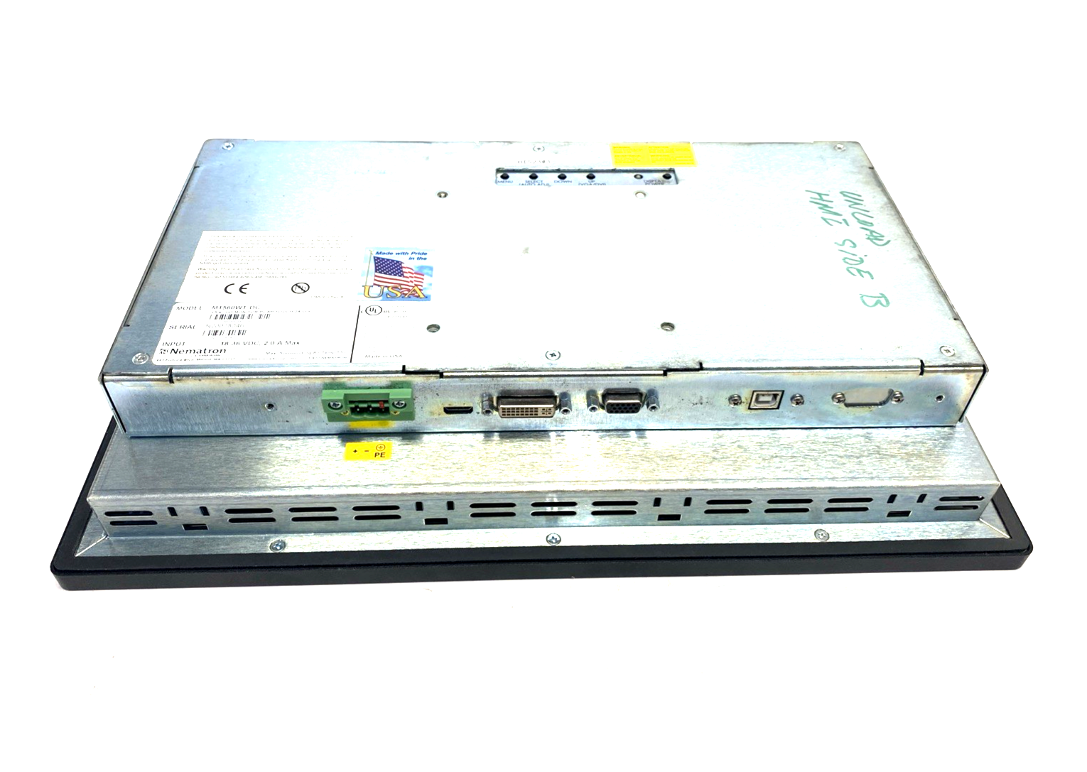 Nematron M1560WT-DC 15.6" High Definition Widescreen Flat Panel Monitor - Maverick Industrial Sales