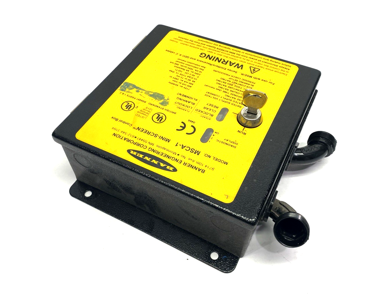 MSCA-1 | Banner MINI-SCREEN Control Box w/Key 37931 - Used - Maverick Industrial Sales