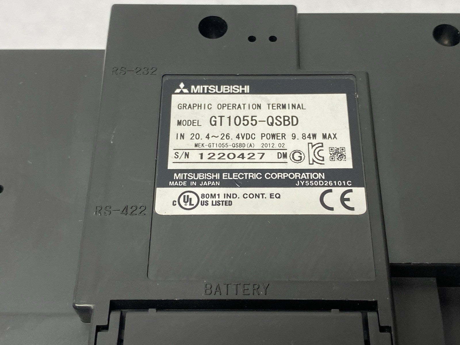 GT1055-QSBD | Misubishi Graphic Operation HMI Terminal GOT1000 - Used - Maverick Industrial Sales