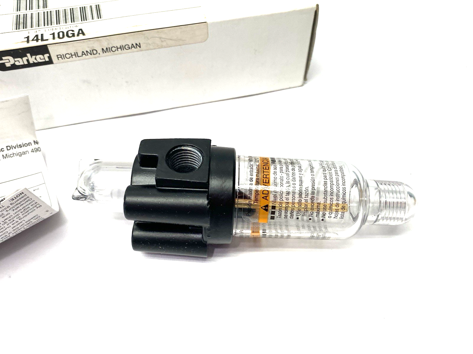14L10GA | Parker Modular Lubricator 1/4" Ports - New – Open box - Maverick Industrial Sales