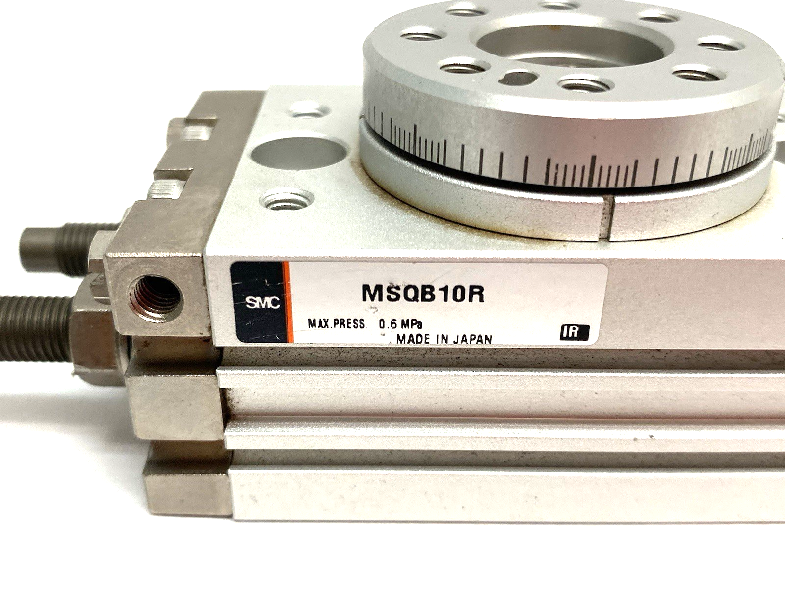 MSQB10R | SMC Rotary Table Actuator Double-Acting 10mm, 0-190 Degree - Used - Maverick Industrial Sales