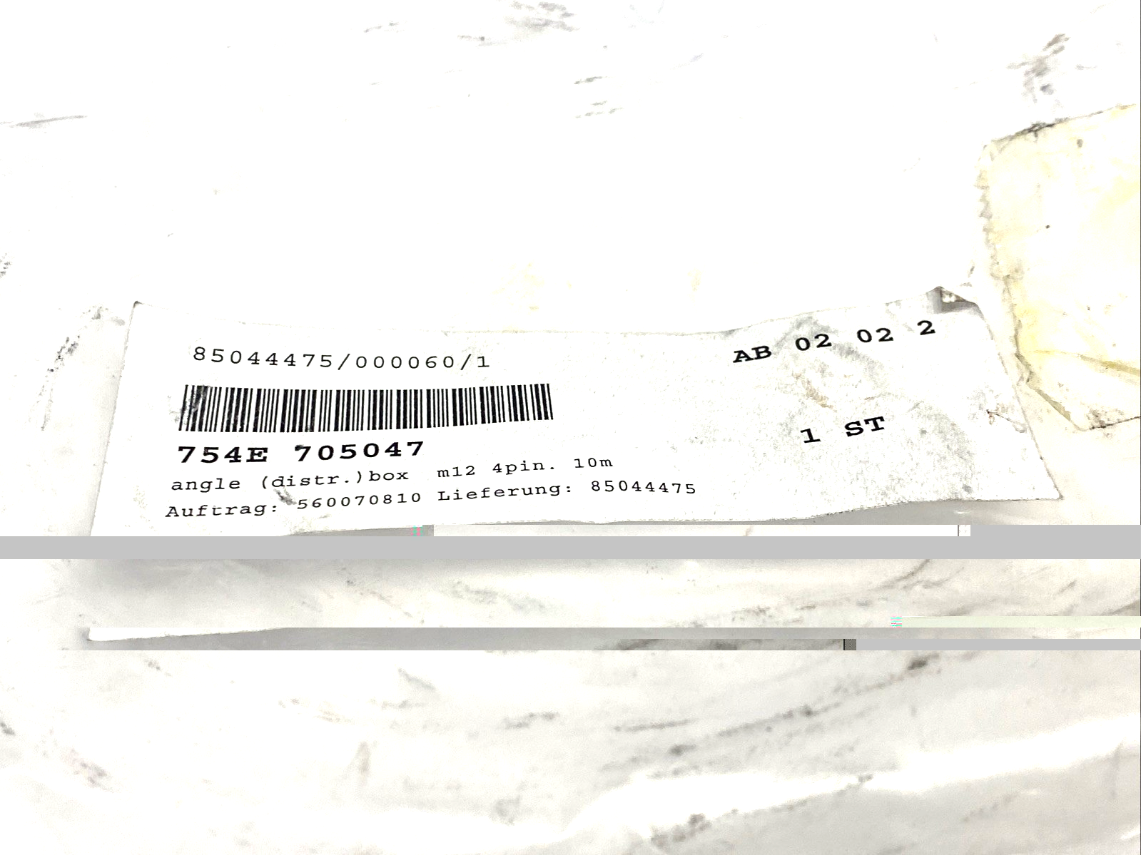 754E 705047 Cordset M12 4-Pin Straight PVC 4 x 0.34 QMM, Black 10m - Maverick Industrial Sales