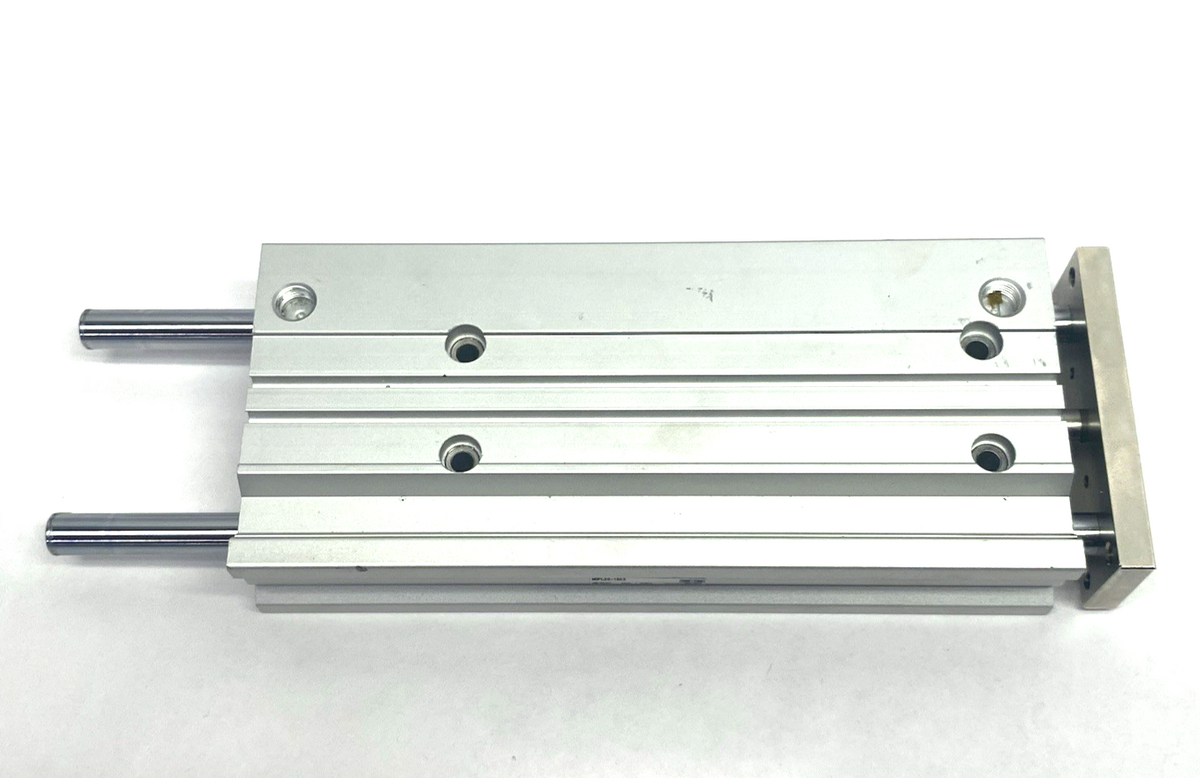 MGPL20-150Z | SMC Compact Slide Bearing Guided Cylinder 150mm Stroke 20mm Bore - Used - Maverick Industrial Sales