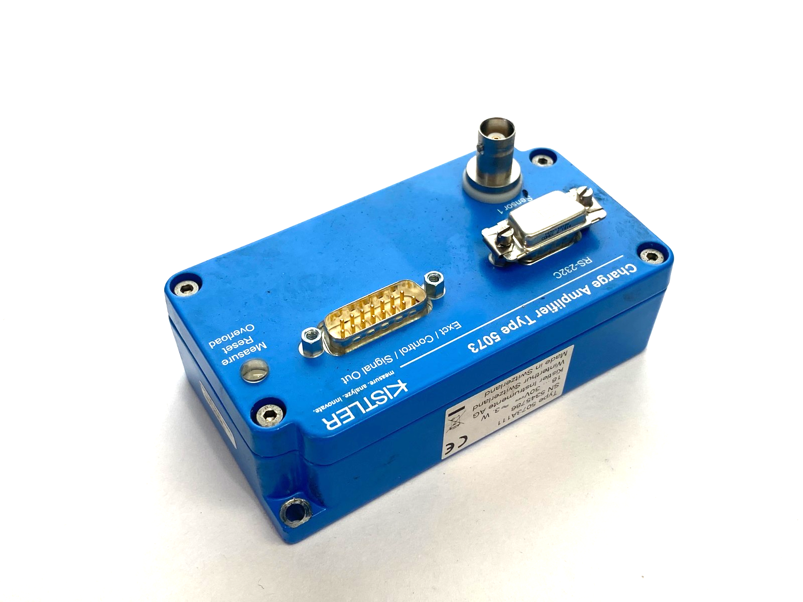Kistler 5073A111 Industrial Charge Amplifier 18-30V Type 5073 - Maverick Industrial Sales