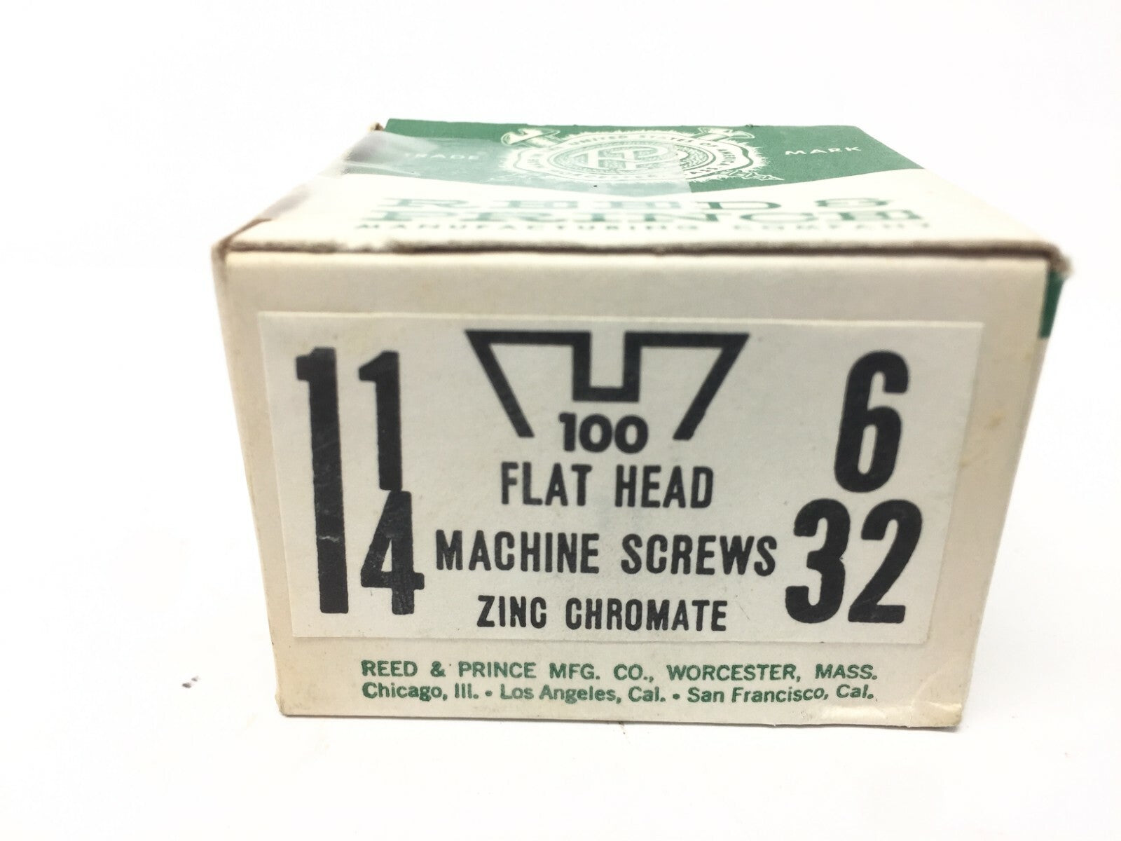 Reed and Prince 32-307-100 Flat Head Screw #6-32 x 1-1/4" BOX OF 100 - Maverick Industrial Sales