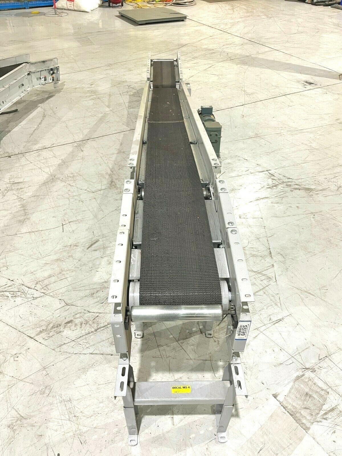Hytrol Incline Belt Parcel Conveyor 162" Long, Adjustable Height, 10"W Belt - Maverick Industrial Sales