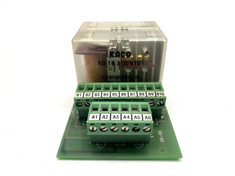 Sick LCU-FSD 7022900 0048 Power Supply Relay Board w/Kaco RD18310V701 Relay(x2) - Maverick Industrial Sales