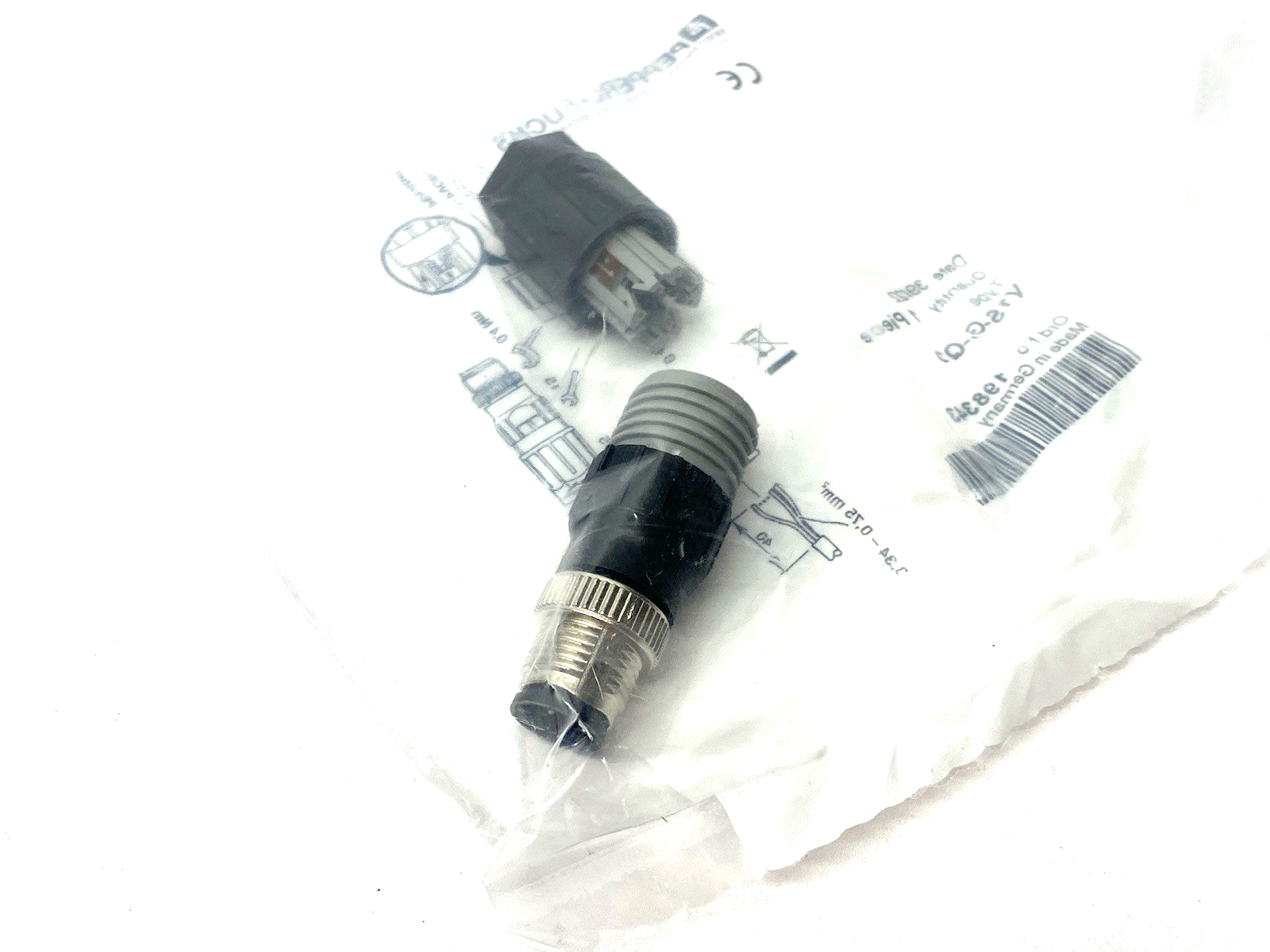 Pepperl+Fuchs VIS-G-Q2 Field Wireable Connector A-Coded M12 4-Pin 198343 - Maverick Industrial Sales