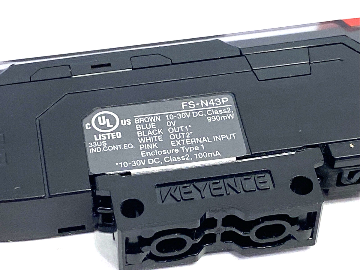 Keyence FS-N43P Fiber Optic Sensor Amplifier Unit - Maverick Industrial Sales