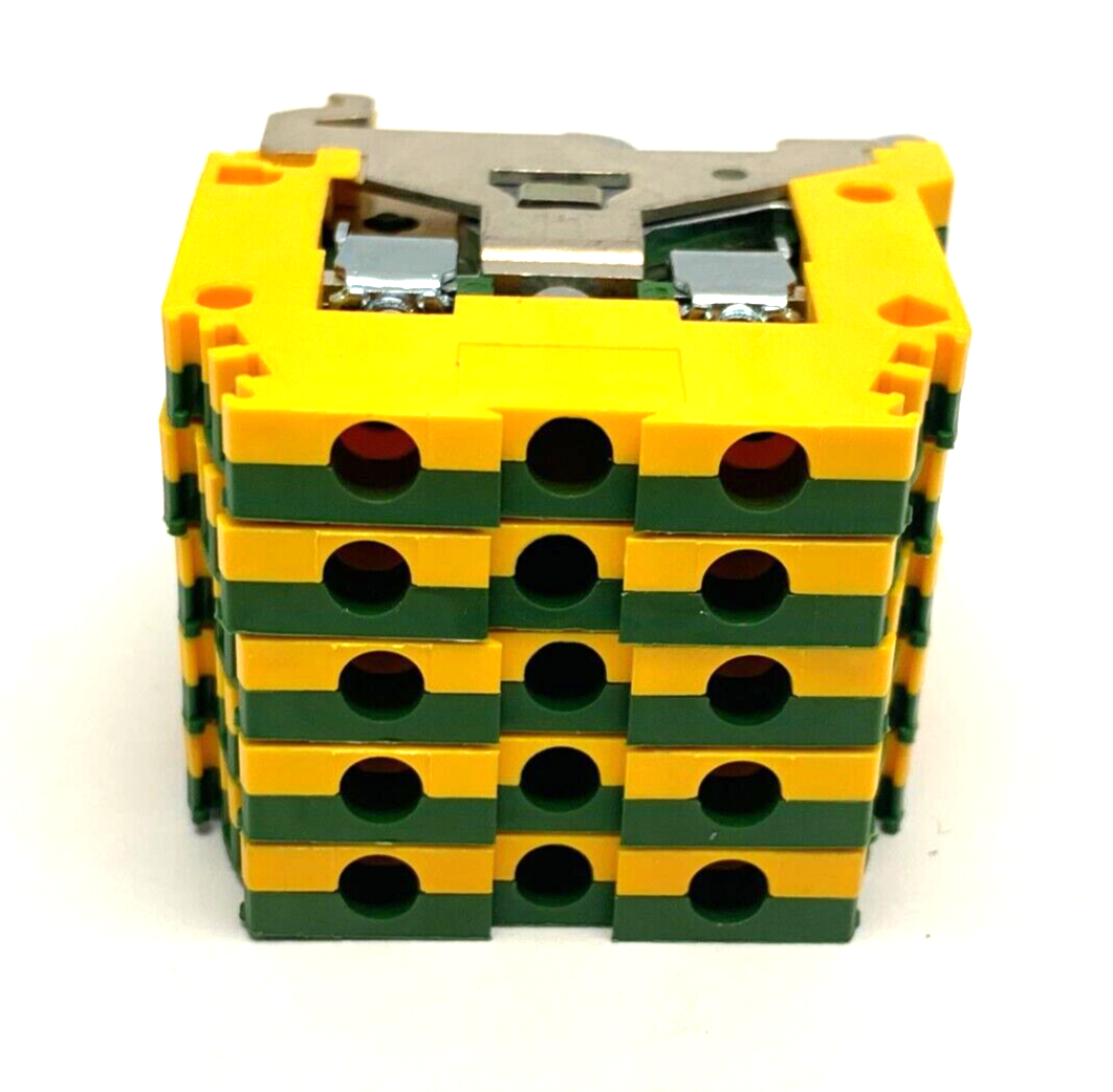 ABB TE Connectivity 1SNA165113R1600 Ground Terminal Block M4 Entrelec LOT OF 5 - Maverick Industrial Sales