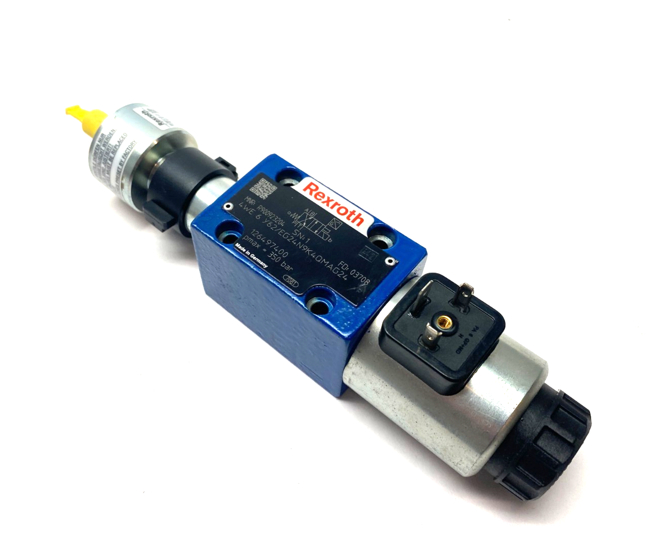 R900923204, 4WE 6 J62/EG24N9K4/62 | Bosch Rexroth R900923204 Directional Spool Valve 4WE 6 J62/EG24N9K4/62 - New – Open Box - Maverick Industrial Sales