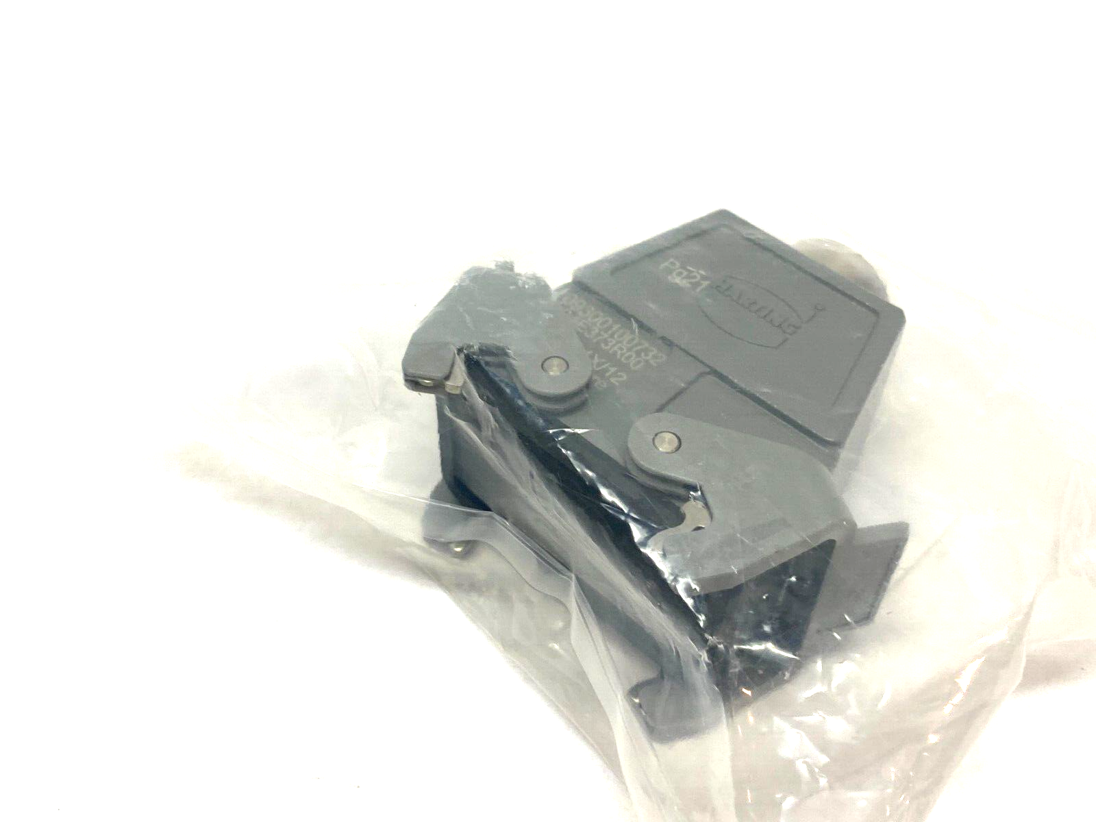Harting 09300100732 Heavy Duty Hood Coupler Han 10B-HCC-DL-Pg21 - Maverick Industrial Sales