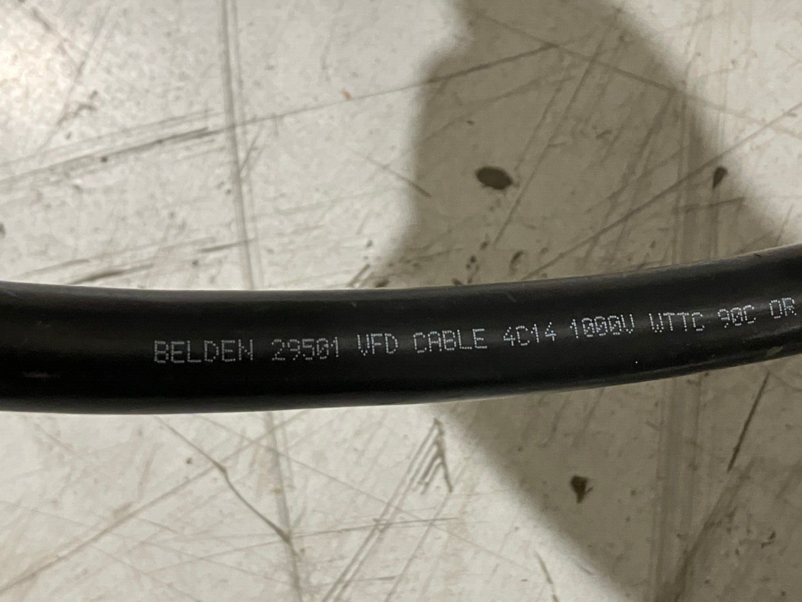 Belden 29501 14 AWG 4C Flexible Motor Supply Cable Black 1000V 10' FT - Maverick Industrial Sales