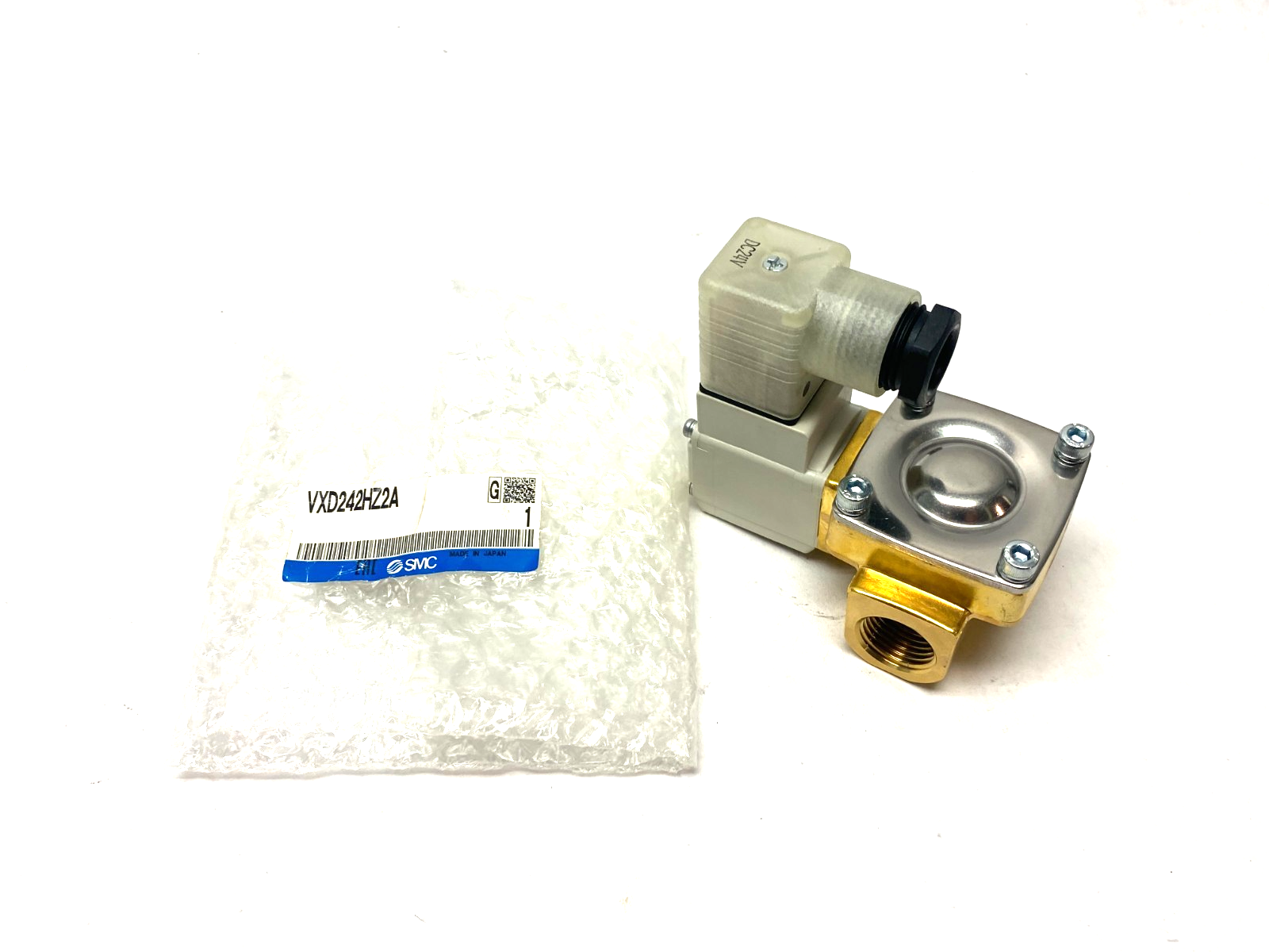 SMC VXD242HZ2A Solenoid Media Valve, 2-Port, Pilot-Operated - Maverick Industrial Sales