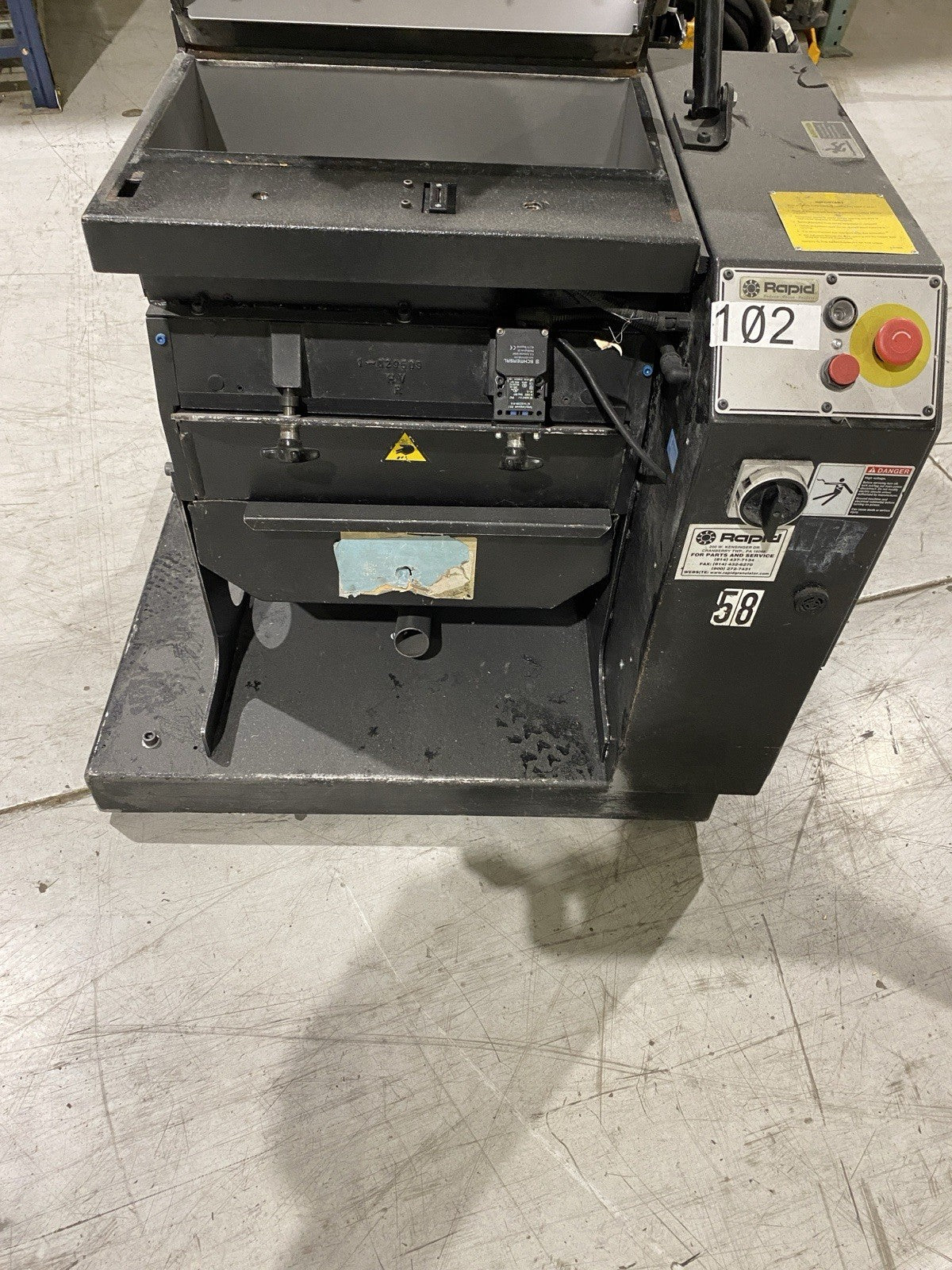 F-19 | Rapid Force Plastic Granulator 480V 3ph Wide Schute - Used - Maverick Industrial Sales