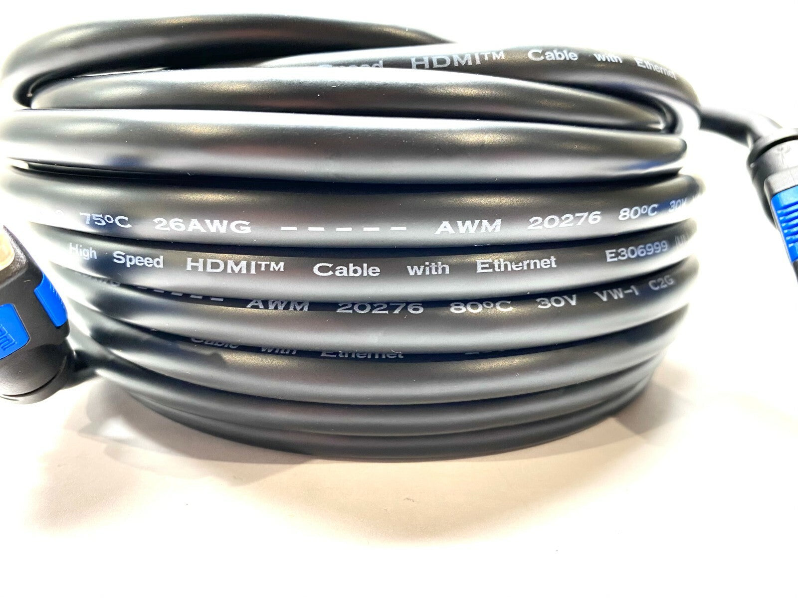 C2G 29684 Gripping Connector HDMI Standard Speed WI Ethernet Cable 35' Feet - Maverick Industrial Sales